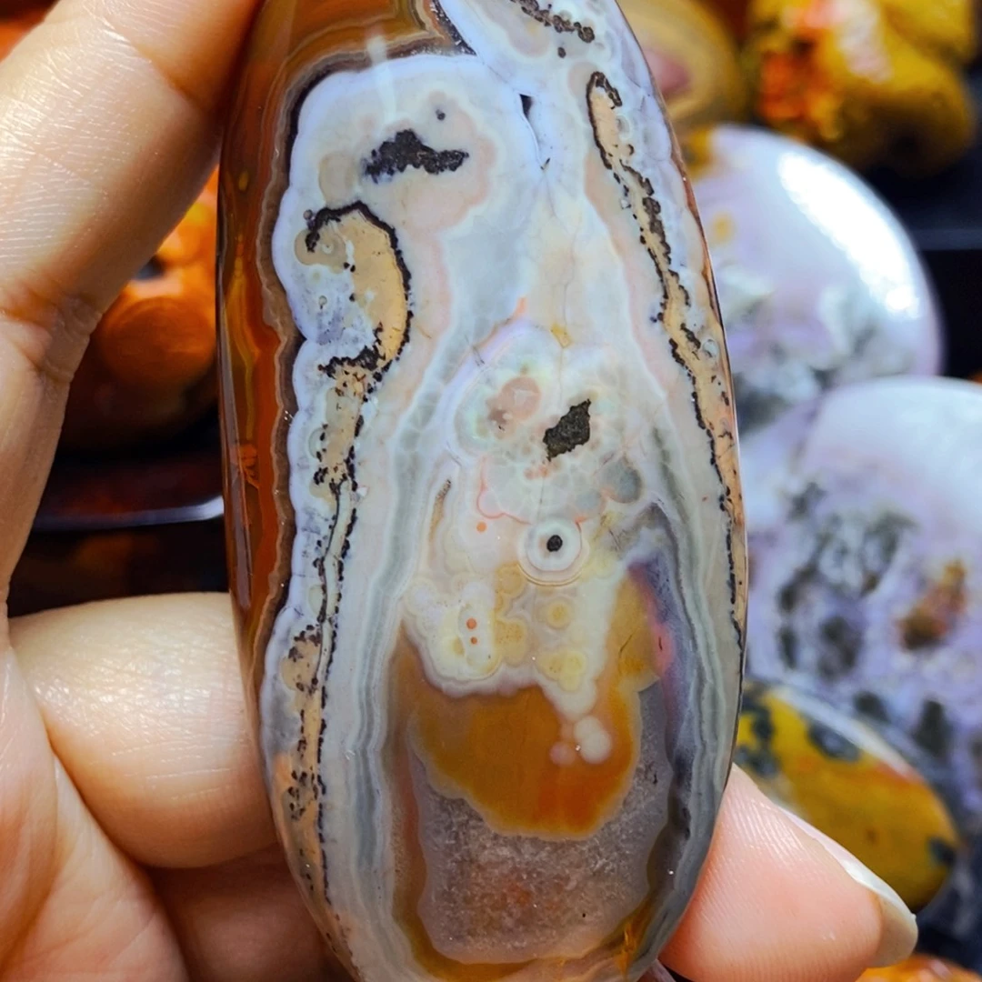玛瑙/玉髓吊坠(不含链)未镶嵌喜*