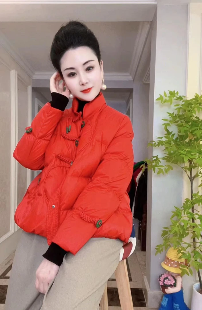 【墨焱】新中式原创网红同款羽绒服麦穗经典女款