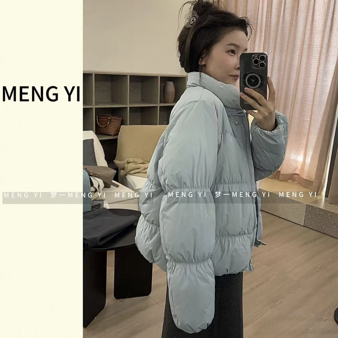 立领小盘扣设计感羽绒服-8858-2