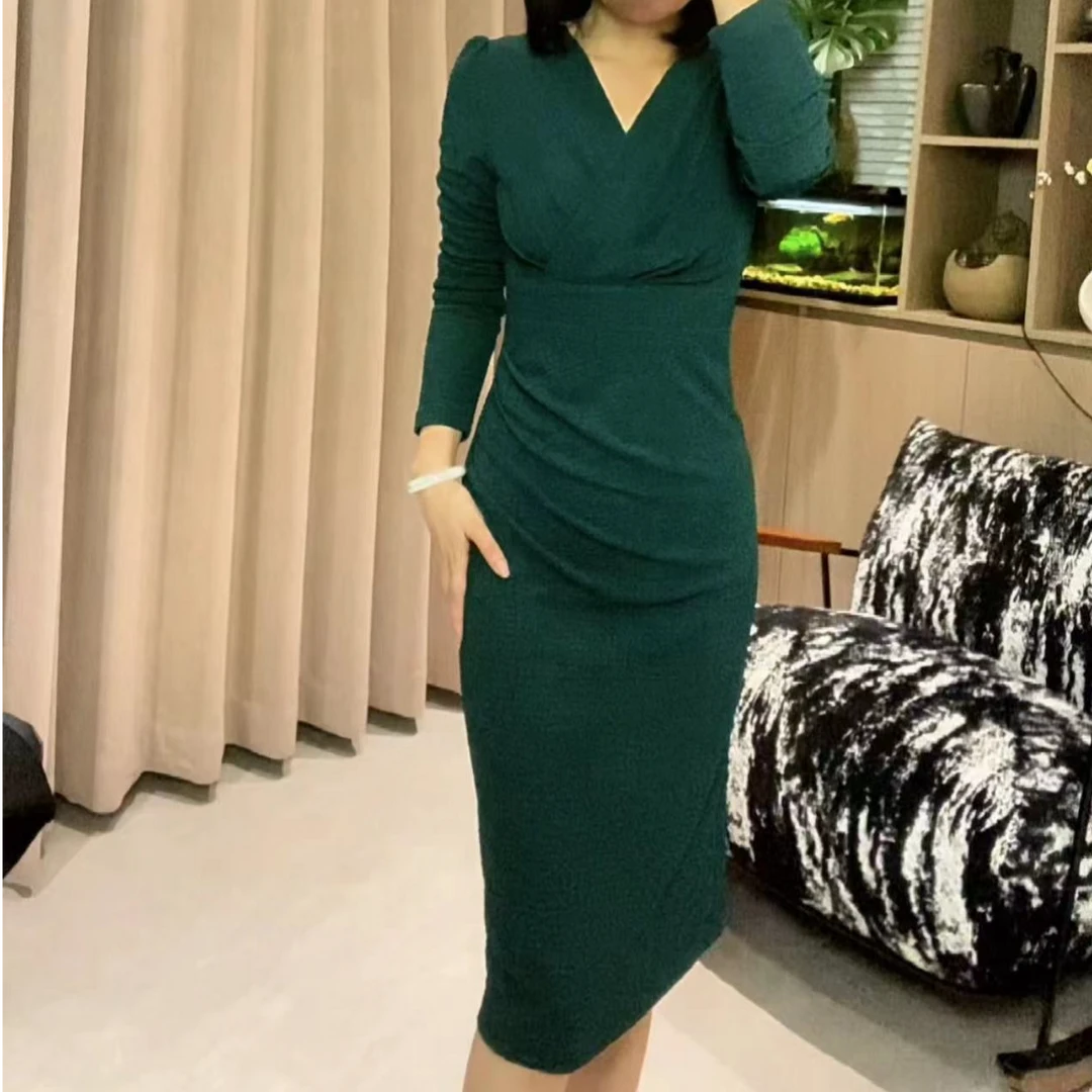 【新款上新】提花气质显瘦女人味连衣裙Q191056