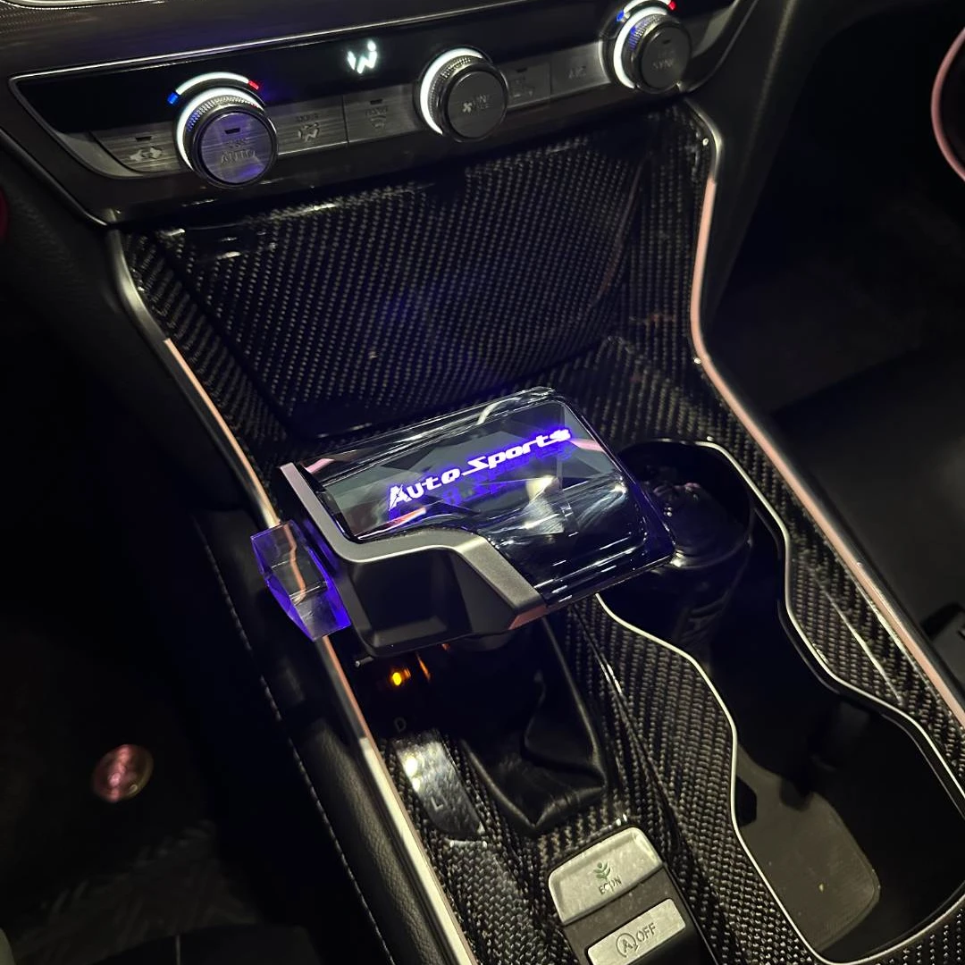 适用本田18-25款雅阁英仕派思域型格升级充电飞机款发光水晶档把