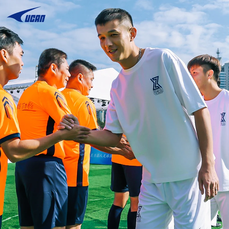UCAN锐克运动T恤广州影豹足球运动员肖智联名款t恤衫休闲圆领短袖