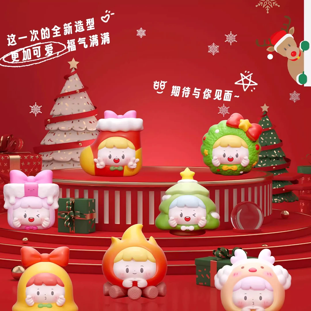 【拆盒】淘气包冬日限定潮玩盲盒可爱萌粒