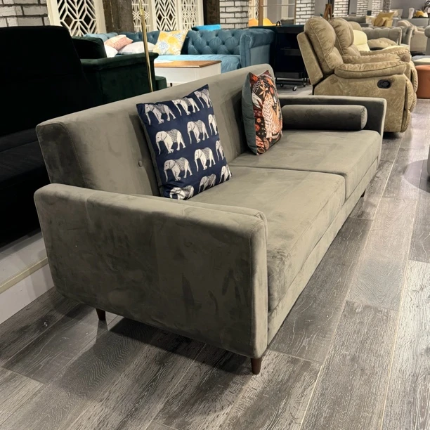 简美三人沙发美式三人位直排沙发