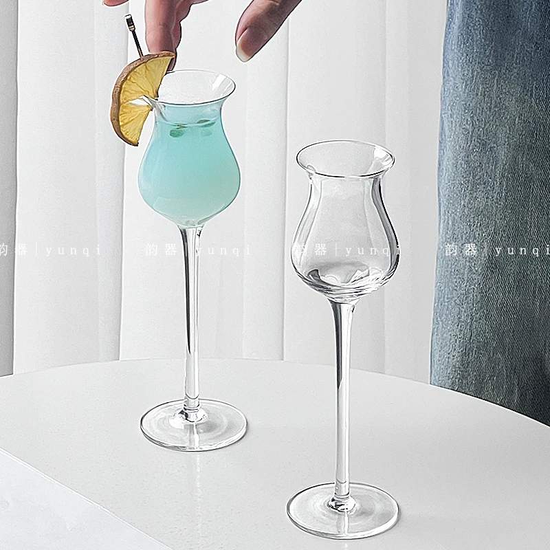 韵器ins风玻璃杯高品质高脚闻香杯高级感品鉴试酒杯创意鸡尾酒杯
