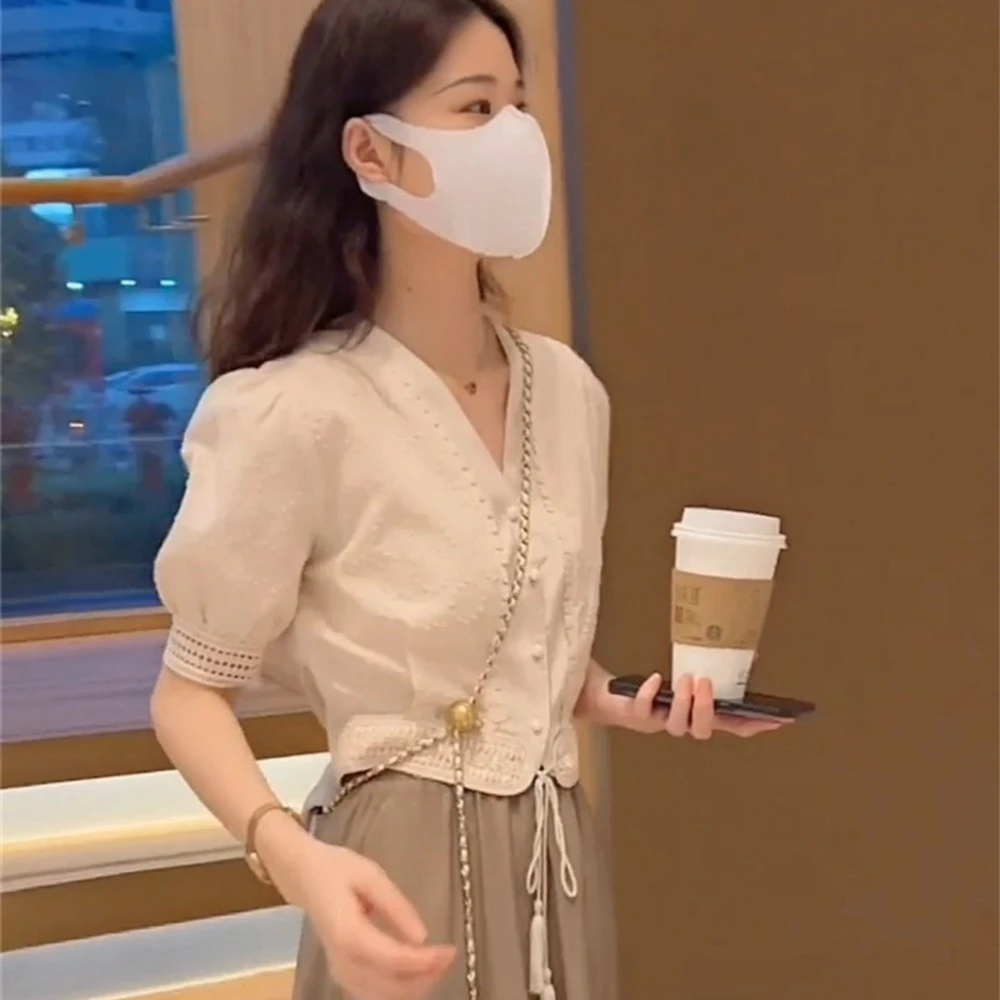 夏季中国式禅意风高级感轻奢御姐网红盐系轻熟半身裙两件套裙女装