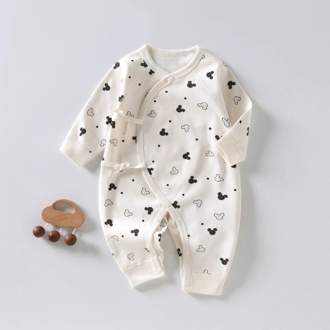 新生儿四季蝴蝶衣长袖宝宝连体衣男宝女宝纯棉婴幼儿婴儿连体衣