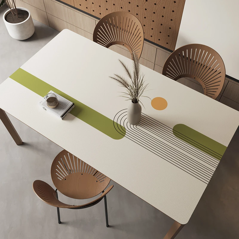 客厅茶几垫桌布免洗防水防油家用长方形皮革茶几餐桌垫防烫隔热