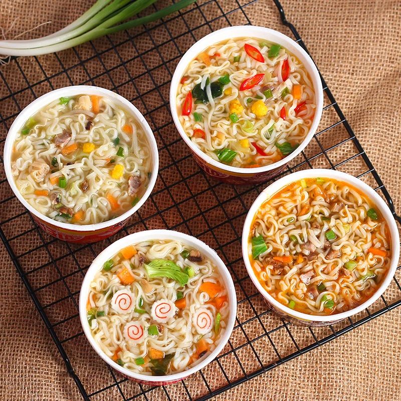 香港公仔面迷你碗仔面整箱杯装冲泡速食方便面夜宵泡面