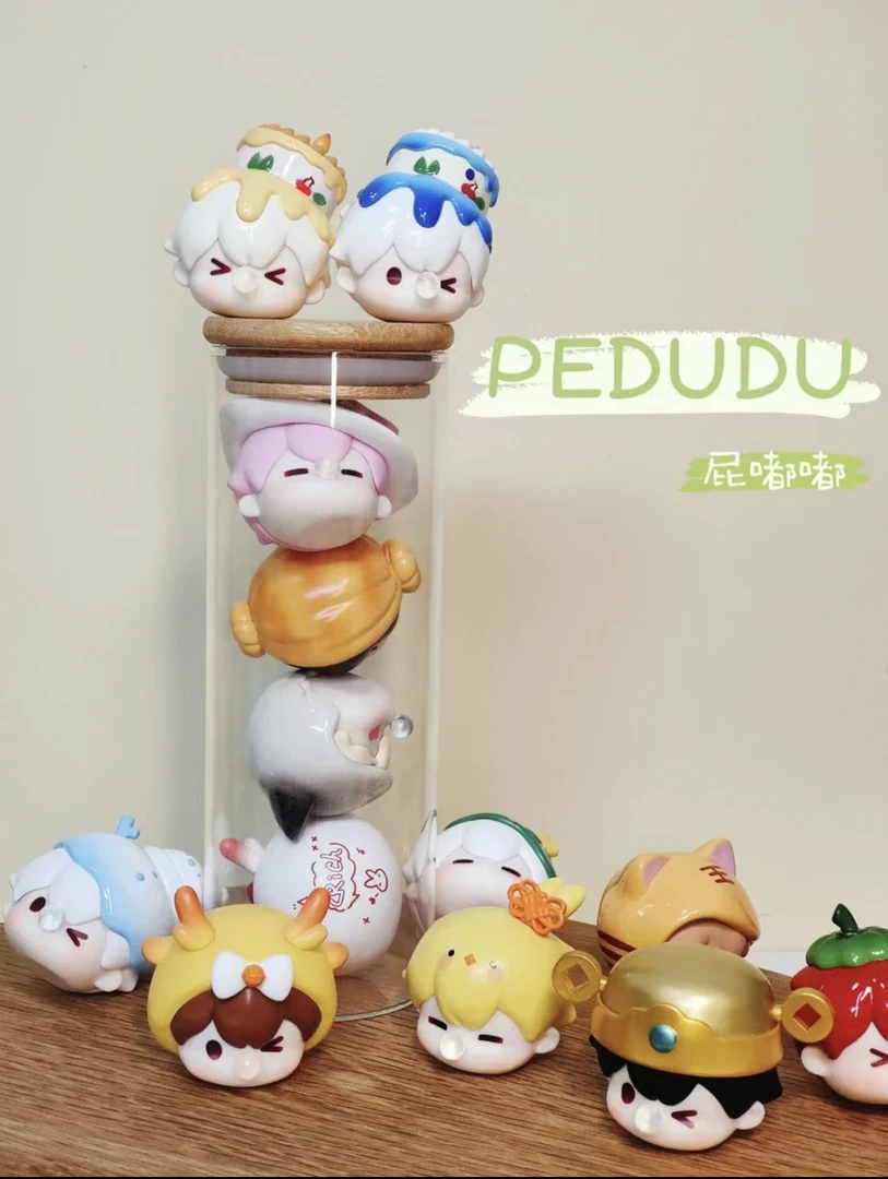 【拆盒不退】屁嘟嘟糖果头系列盲盒萌粒潮玩手办车载摆件女礼物PVC