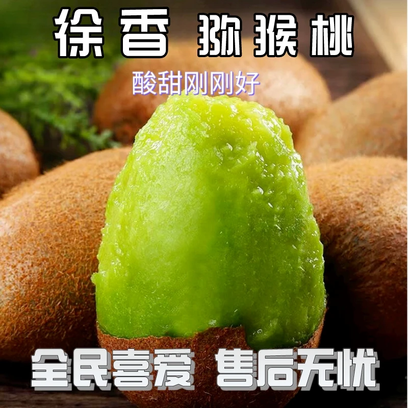 【顺丰包邮 】陕西绿心徐香猕猴桃新鲜水果现摘现发净重4.5斤