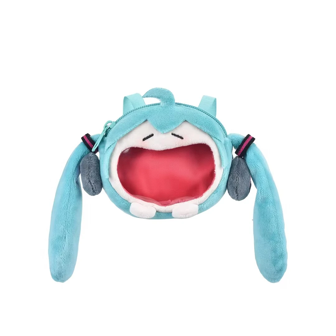 【正版联名】 初音未来miku大嘴耳机包动漫周边可爱卡通fufu收纳包