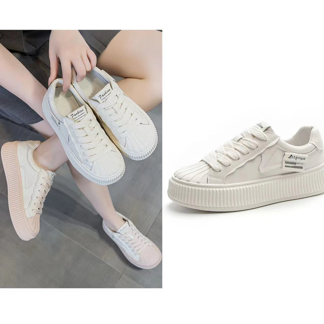 SS.studio/双双.“小白鞋”新款四季款百搭安脚小白鞋