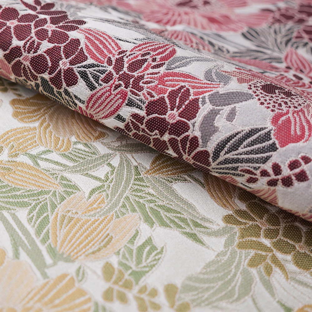 韵绸【丹凤蔓织】新国潮中式仿宋锦上衣旗袍马甲面料设计手工锦绣