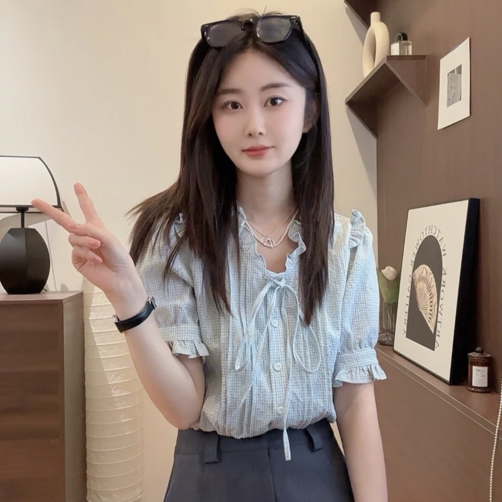 【Niche Young】孤独 气质时尚夏季小众别致设计感小衫CX10284