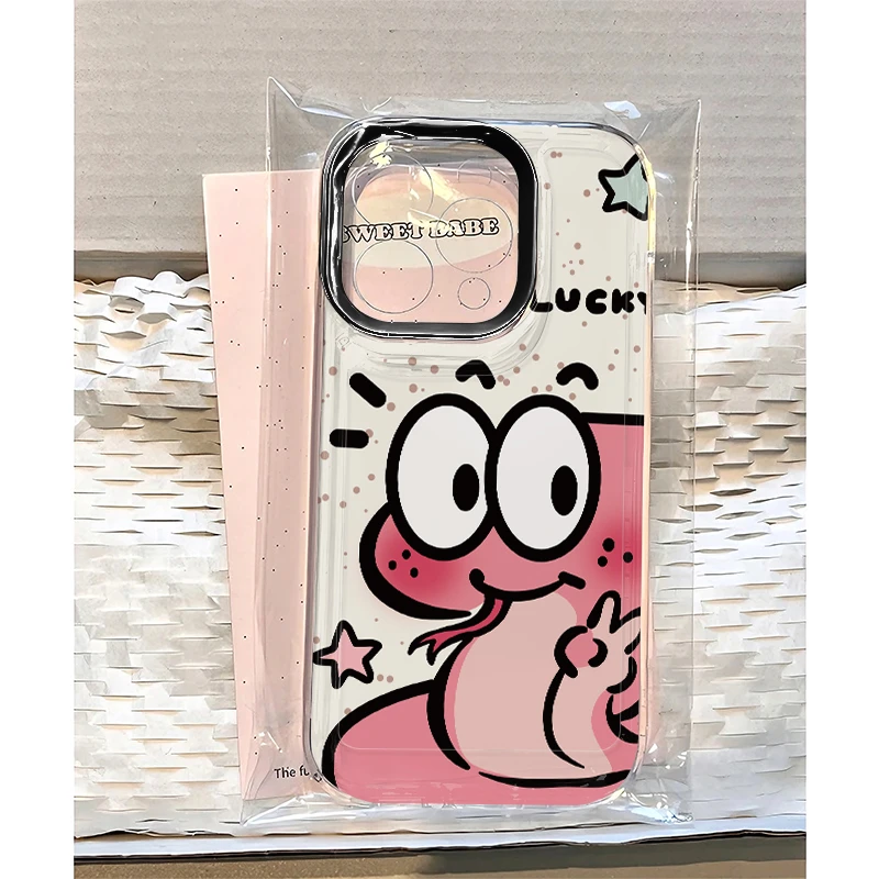 夏屿乐超萌比耶小蛇适用iPhone16手机壳14苹果15华为vivo小米oppo