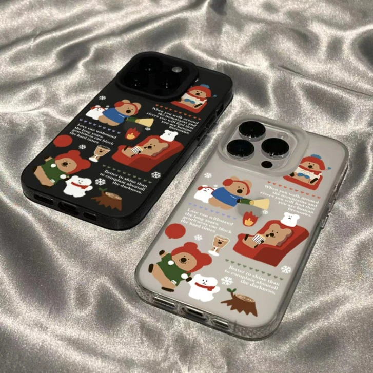 龙年新款可爱椒熊iPhone15Promax手机壳苹果14卡通13/12小众女xr