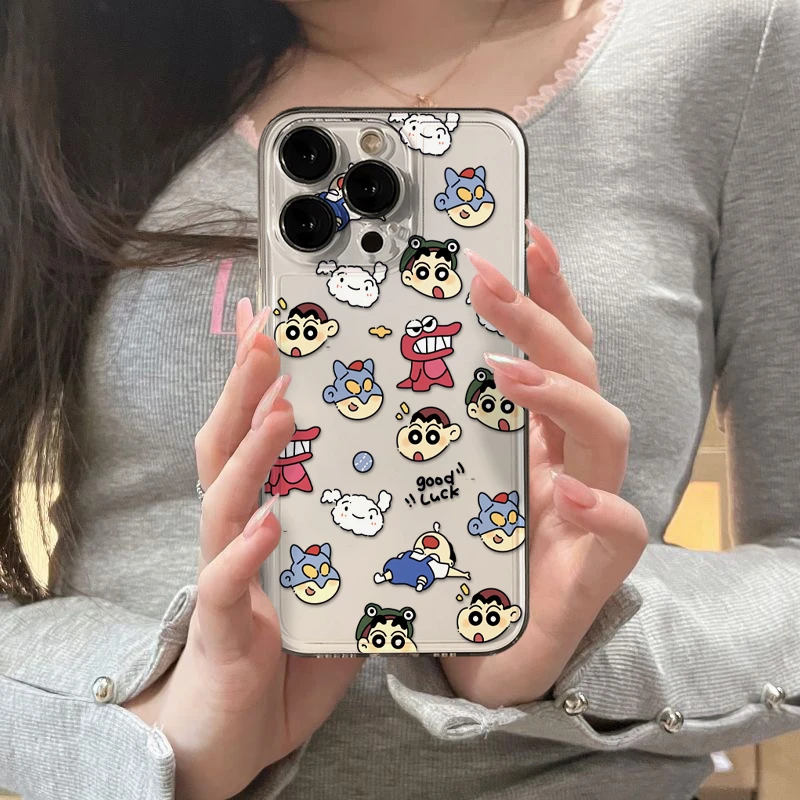 苹果oppo红米vivo华为可爱满屏小新iPhone15/14手机壳13全包12/11