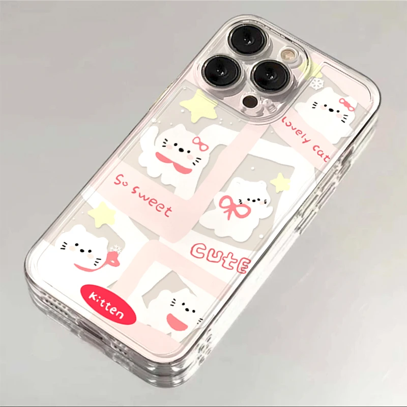 可爱相框猫咪iPhone15/14手机壳13卡通12/11苹果OPPO华为VIVO小米