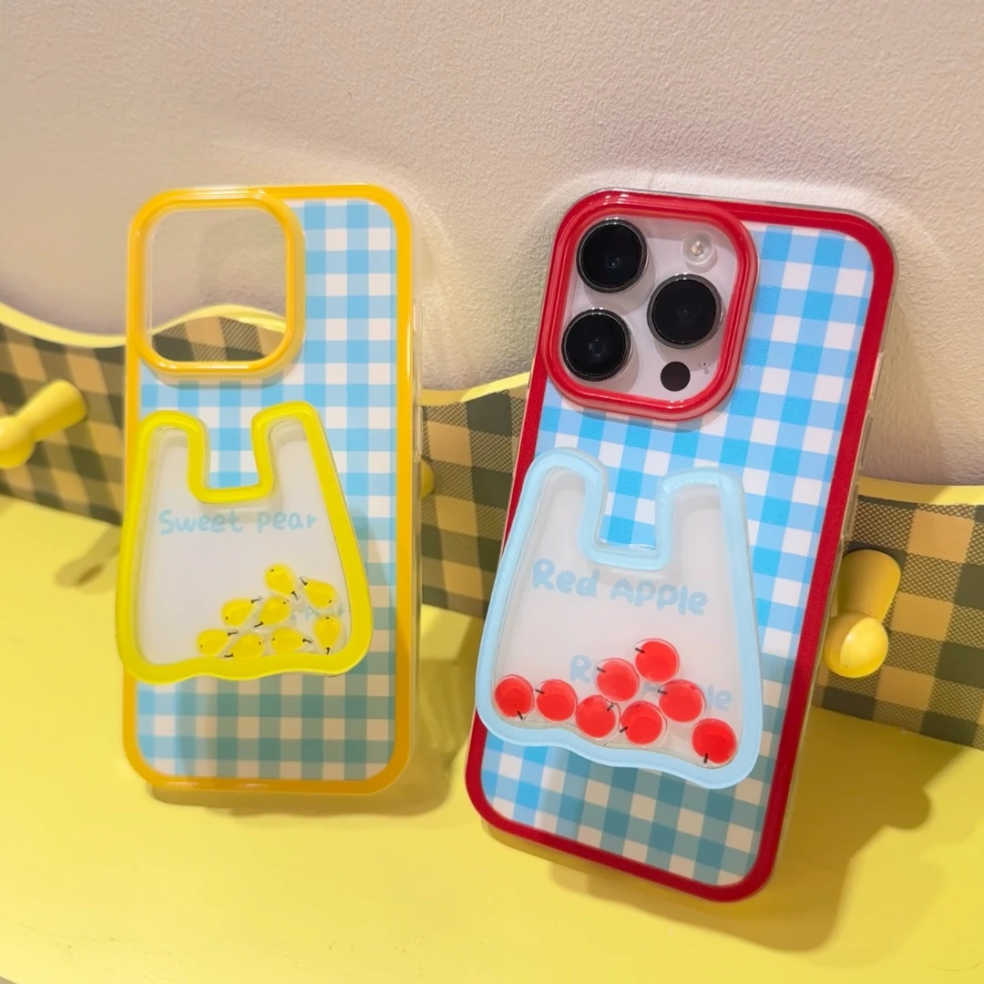 苹果梨子摇摇乐支架适用iPhone16/15手机壳趣味14华为vivo小米opp