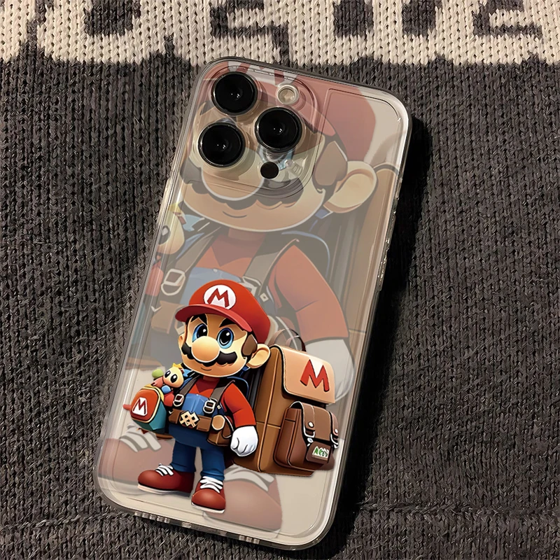 超级马里奥iPhone15/14手机壳13卡通12/11软苹果OPPO华为VIVO小米