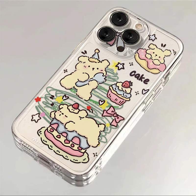 可爱圣诞小狗苹果OPPO华为VIVO小米iPhone15/14手机壳13卡通12/11