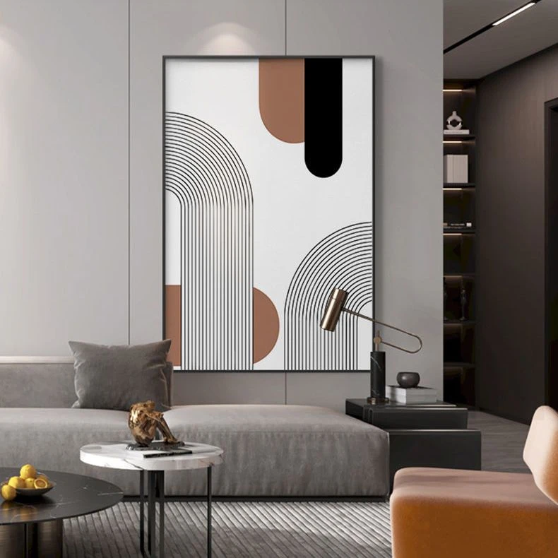现代简约装饰画抽象几何客厅沙发背景酒店民宿落地画玄关走廊壁画