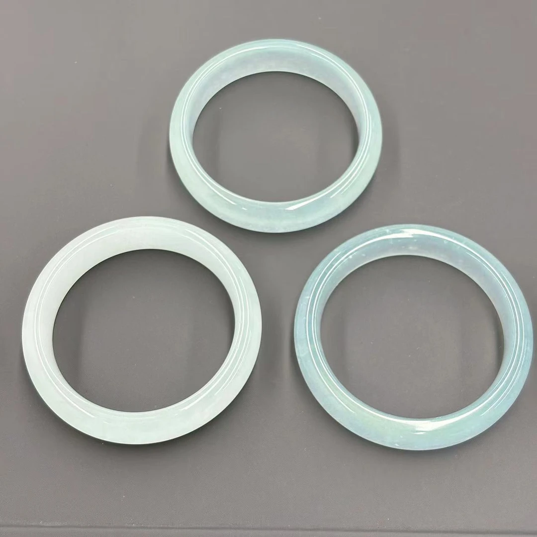 【符老板】s1146-1-国风北极蓝冰魄玛瑙手镯-赠礼盒-多样性只发一件