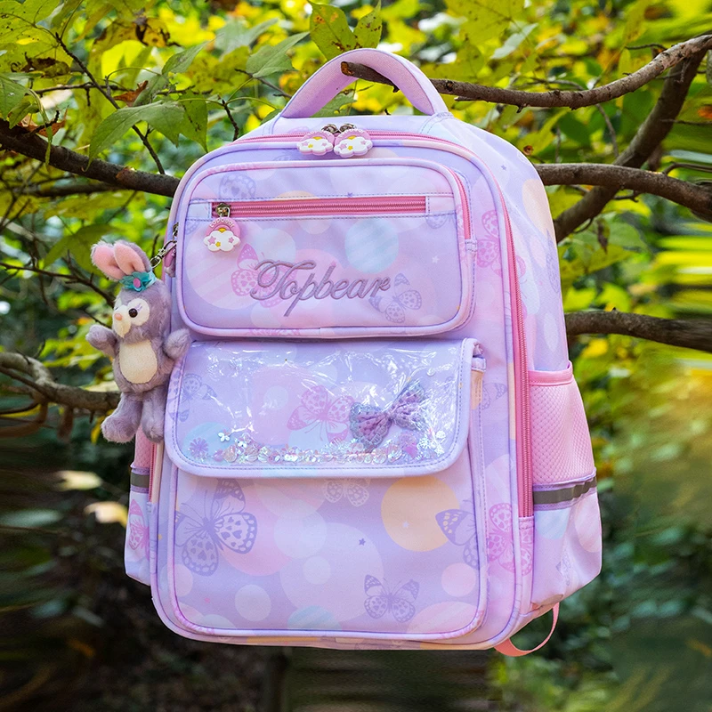 2023新款书包小学生1-3-4-6年级推荐护脊减负轻便超轻女款大容量