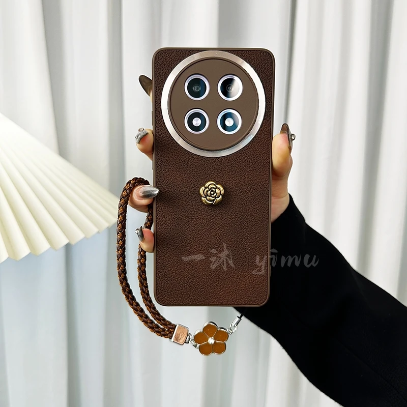 适用oppoa2pro手机壳新款a2pro套oppo复古花朵时尚腕带温柔女挂绳