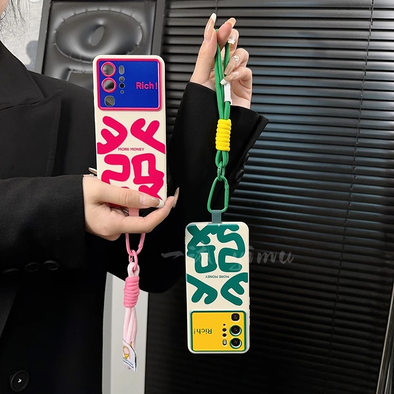 适用华为p40pro手机壳新款p40套huawei创意文字搞怪發手链简约女p