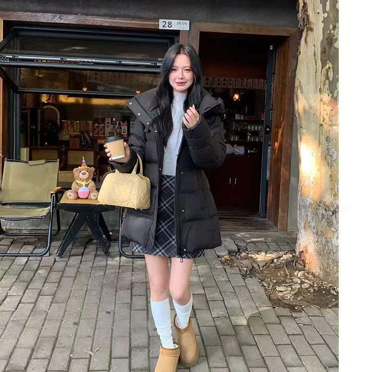 冬季新款连帽常规款长袖女羽绒服