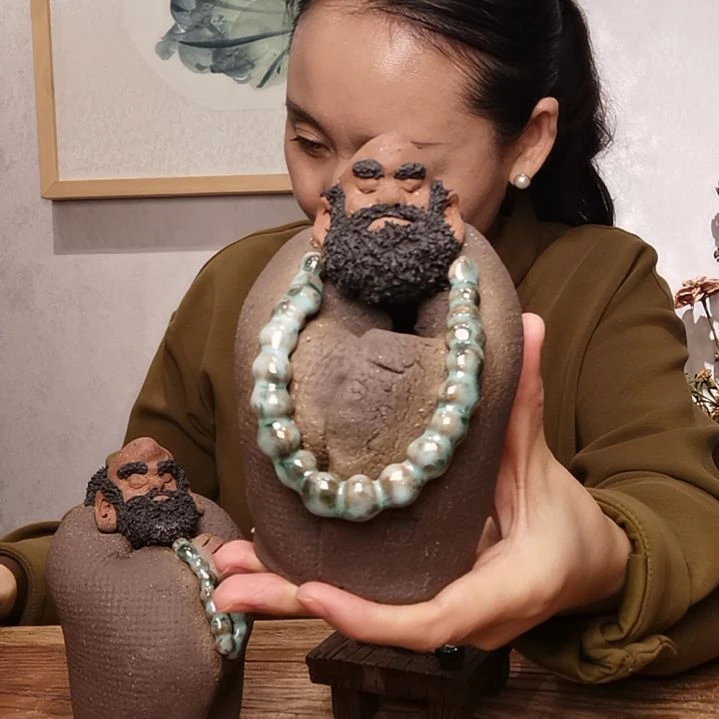 粗砂禅系列作品坐达摩c****i