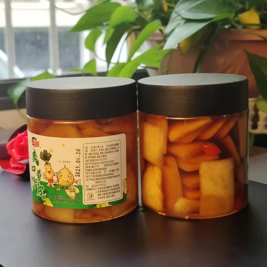 酸辣萝卜皮爽口开胃脆辣泡菜湖南农家咸菜下饭即食小零食笋0g