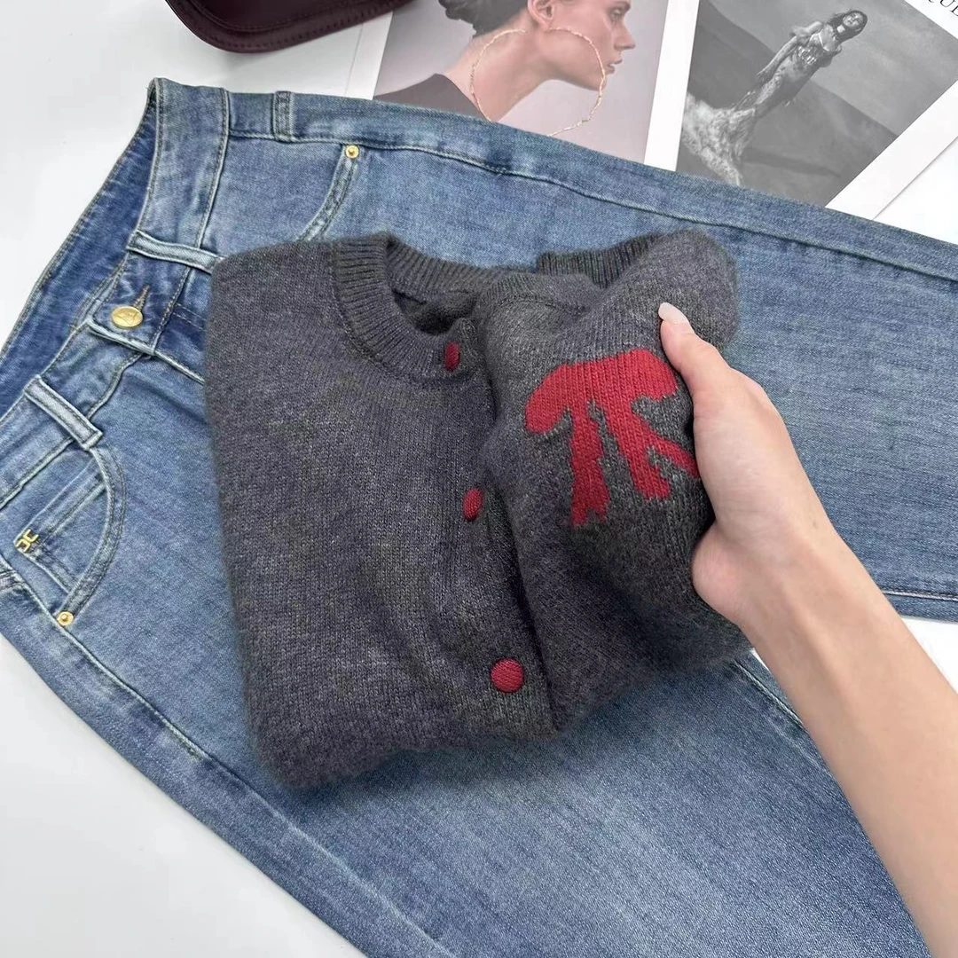 【蝴蝶结】冬款三周年活动款！复古慵懒开衫针织衫Y1898