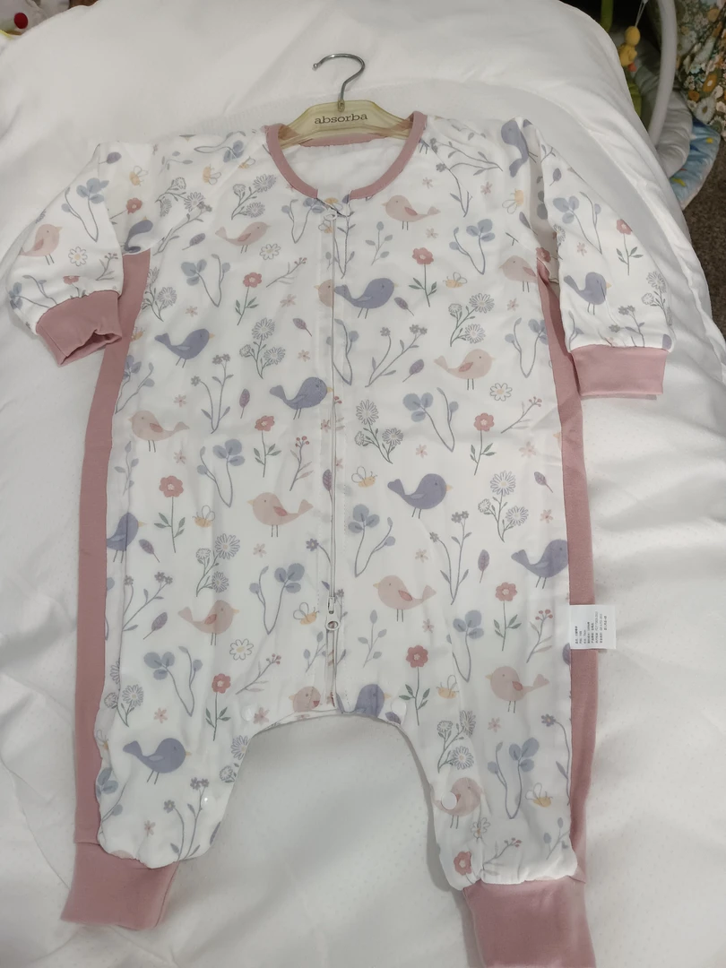 双层纱布分腿睡袋宝宝家居服双头拉链精梳印花连体防踢被