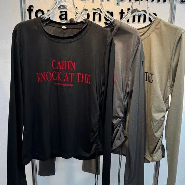 JINJIN-FS/编码（3844）时尚百搭印花设计上衣