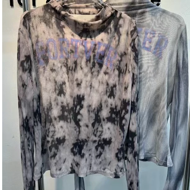 JINJIN·FS（2204）【NO退NO换】设计款时尚百搭印花字母上衣