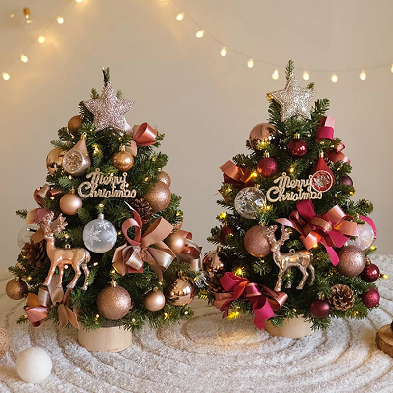 2023新款迷你圣诞树摆件桌面装饰圣诞节仿真minichristmas tree