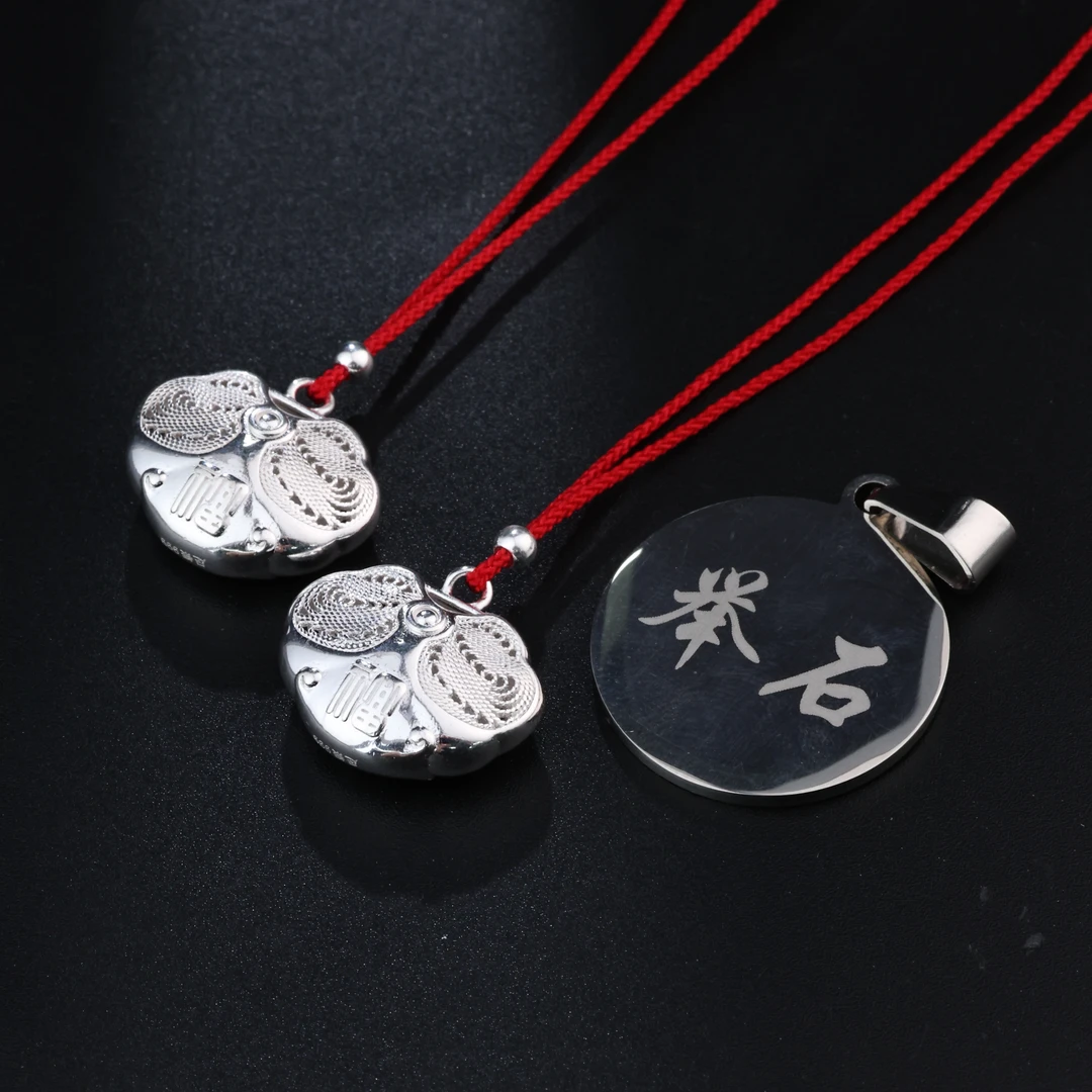 足银银制品 【举石臻选】TA0816-1980-41足银999吊坠（一件多样发）N