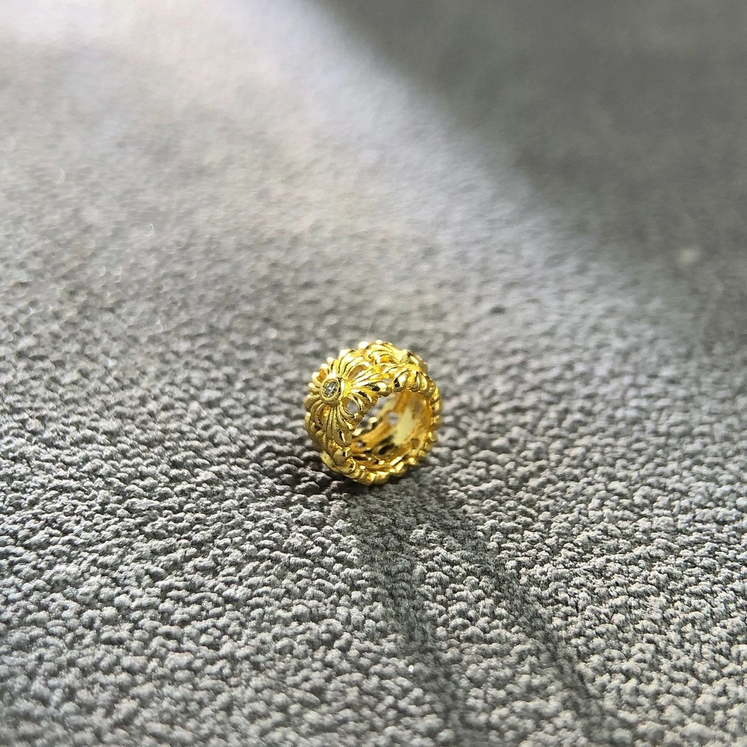 【举石臻选】TA07-943-415足金钻石吊坠（一件/约5*3mm）H