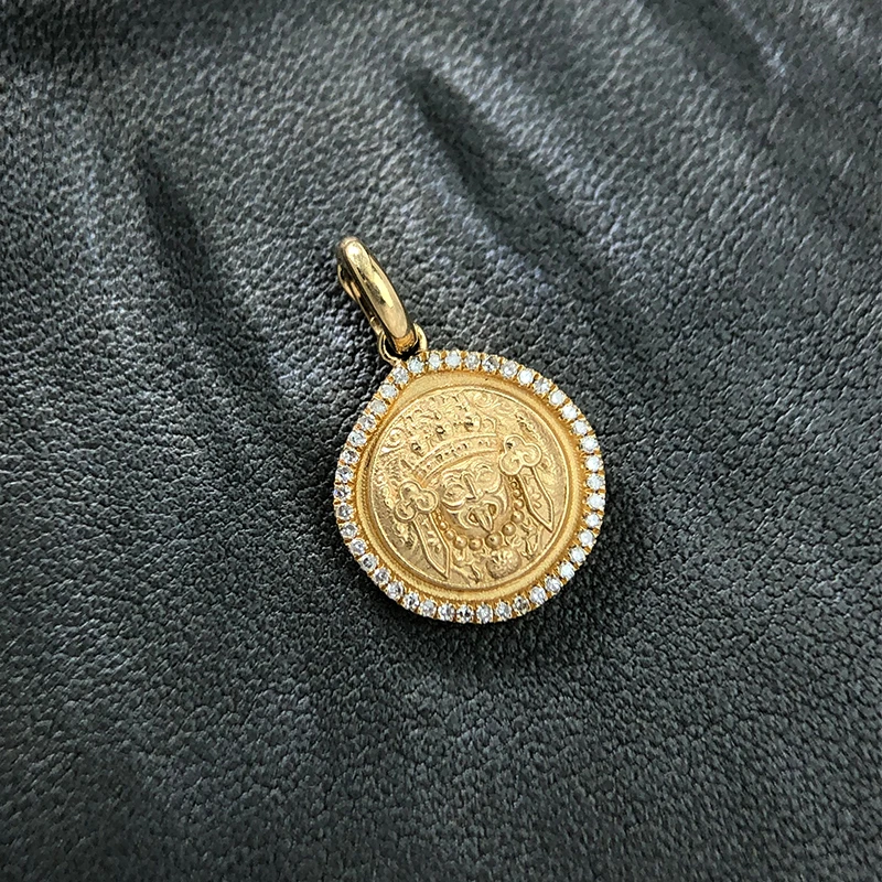 【举石臻选】TA09-1620-201钻石吊坠18k（一件/约12*2mm）H