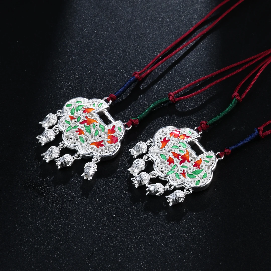 足银银制品 【举石臻选】TA0816-1980-44足银999吊坠（一件多样发）N