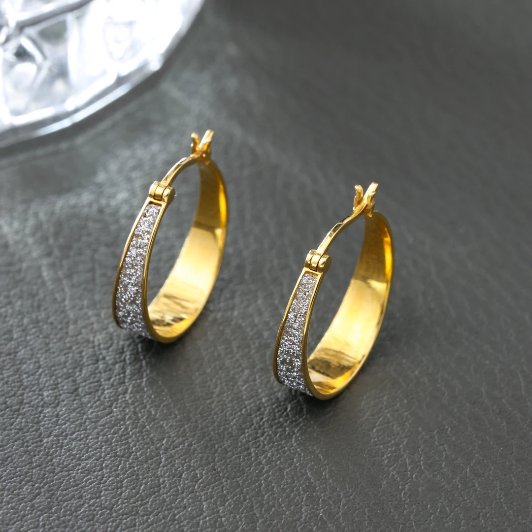 【举石臻选】TA09-1331-001个性耳饰18k（一对/内径约13mm）H