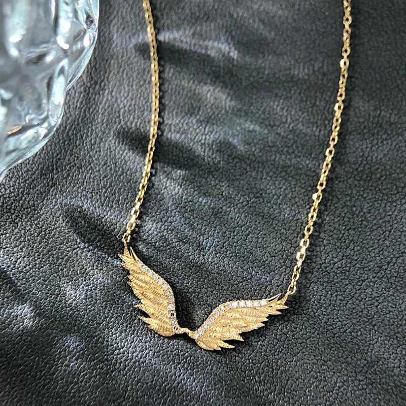 【举石臻选】TA07-1620-246钻石项链18k（一件/长约40+5cm）H*