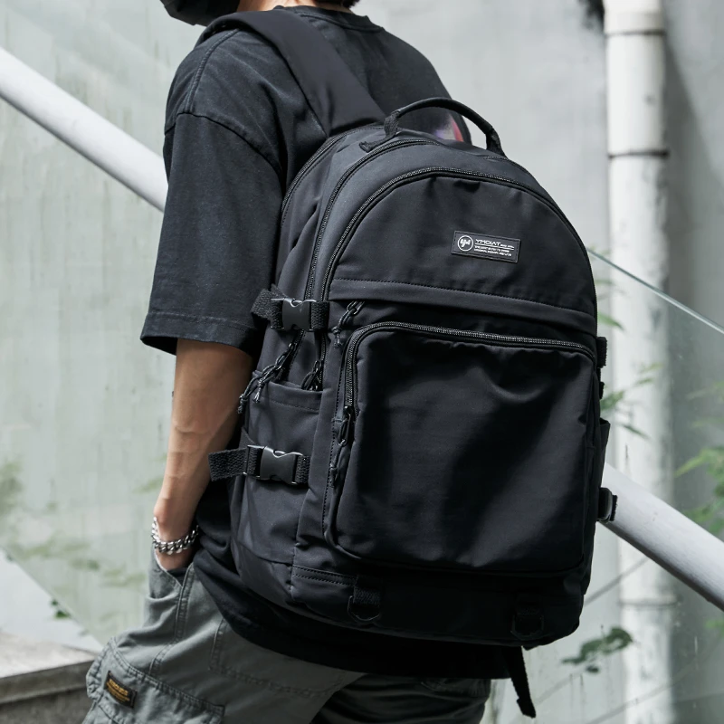 背包男士双肩包大学生2025新款多功能书包女大容量短途旅行包5541