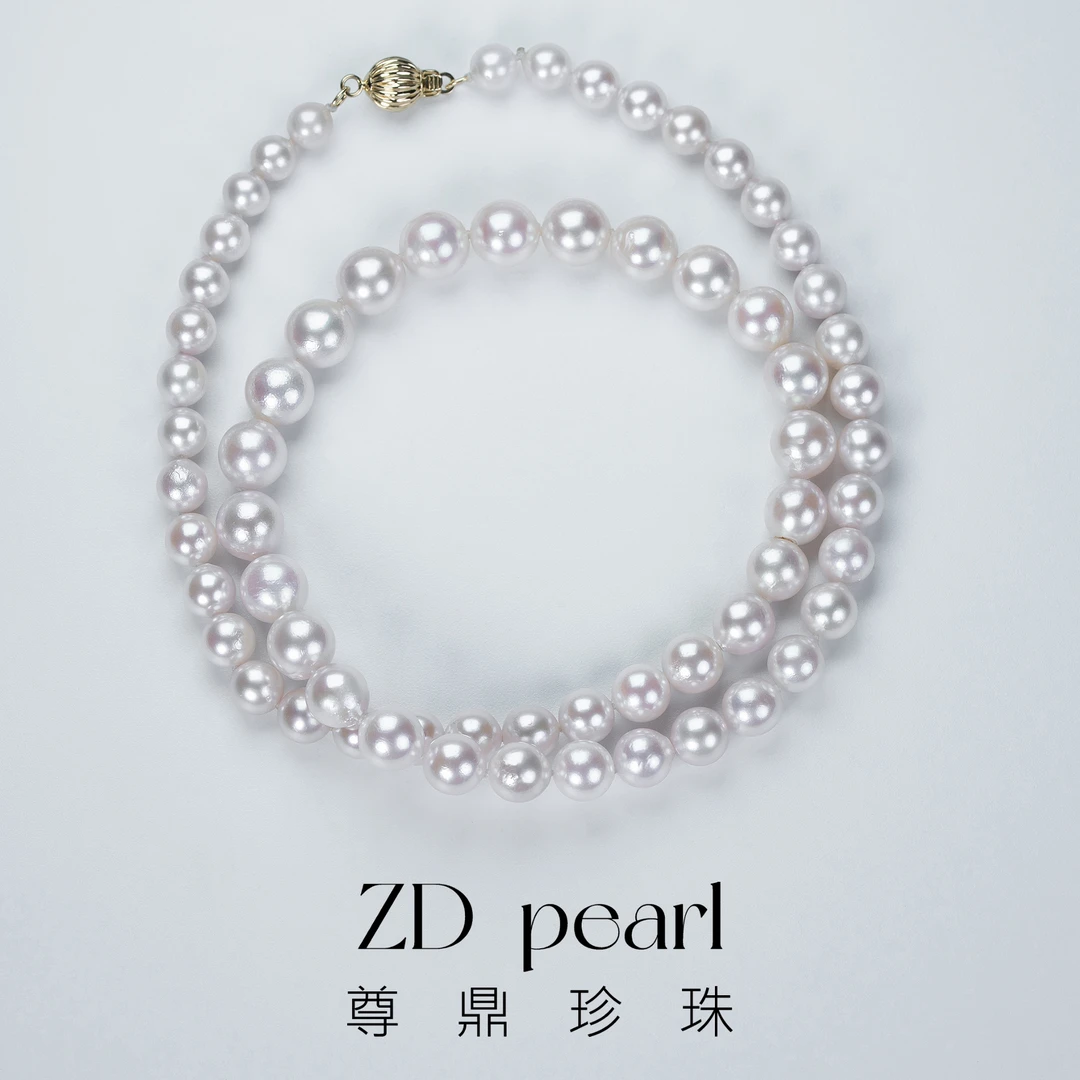 【鸭鸭】尊鼎珍珠-14K金灯笼扣海水珍珠akoya塔链5-7mm