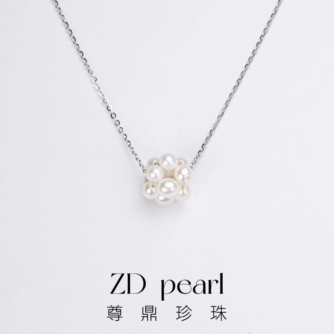 【溪溪】尊鼎珍珠-S925银淡水珍珠吊坠+珠径3-4mm