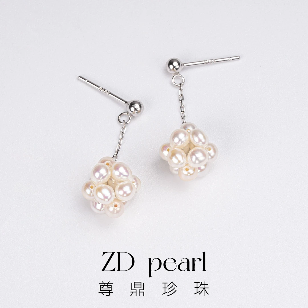 【TNS】尊鼎珍珠-S925银淡水珍珠耳线+珠径3-4mm