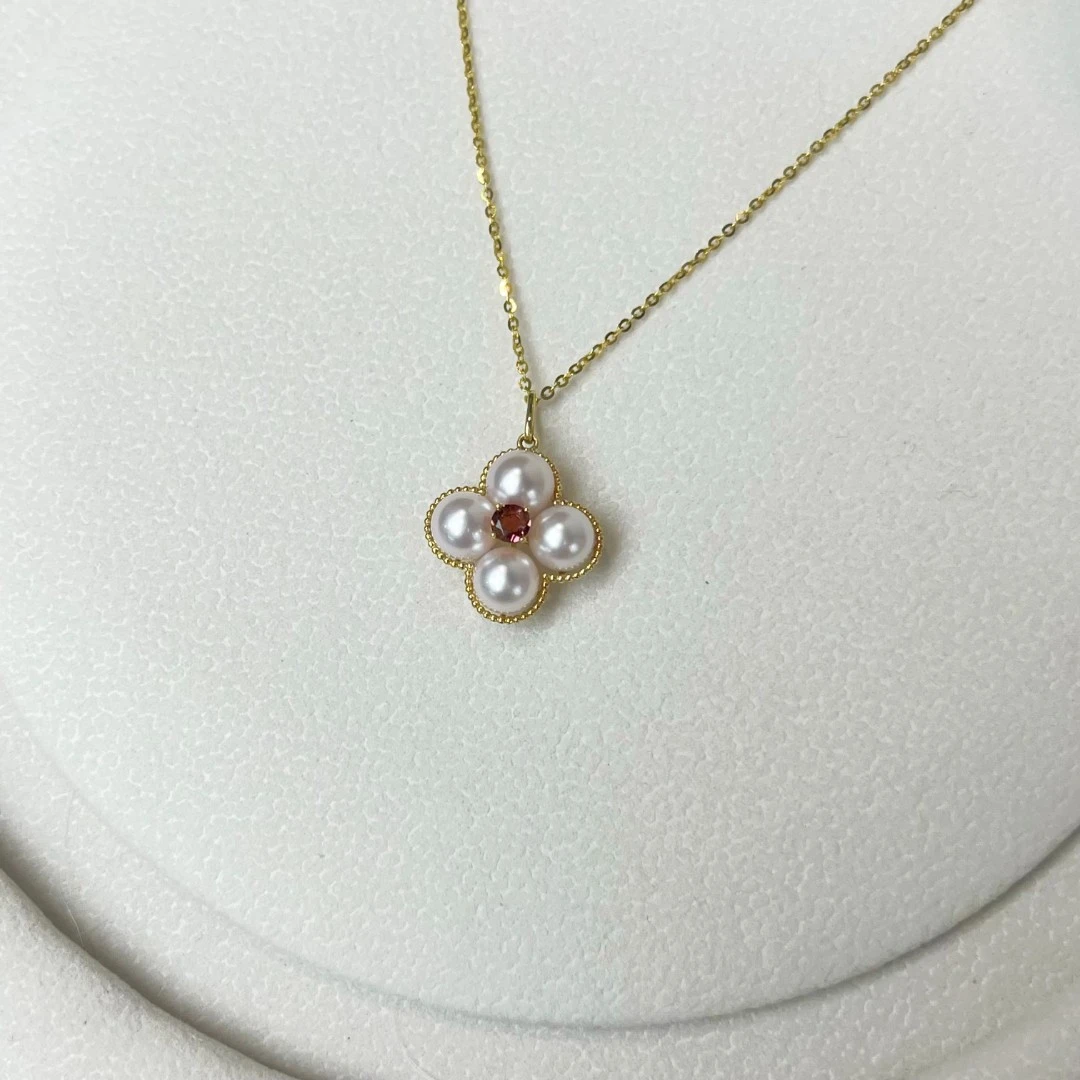 尊鼎珍珠-18K金海水珍珠akoya吊坠+珠径6-6.5mm- Nami孤品